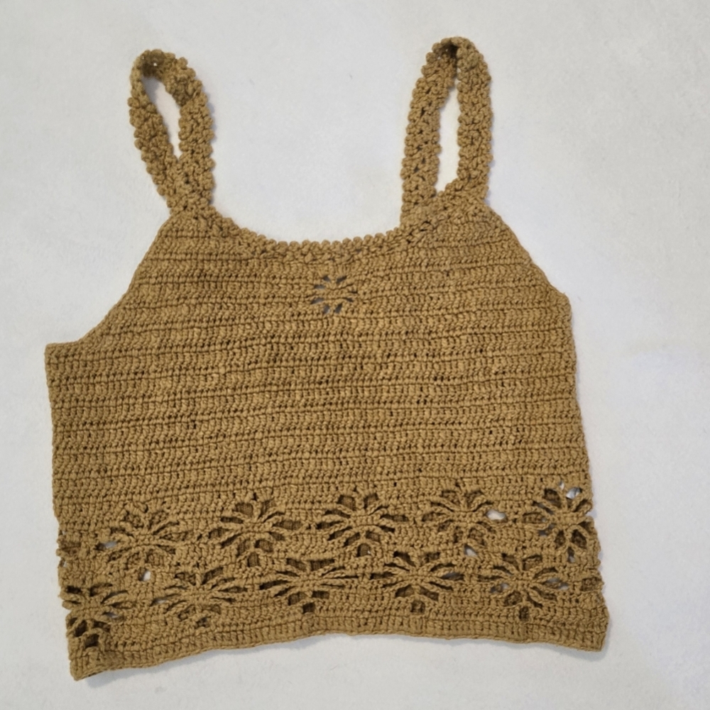 American Eagle Outfitters Crochet Camisole - Tan